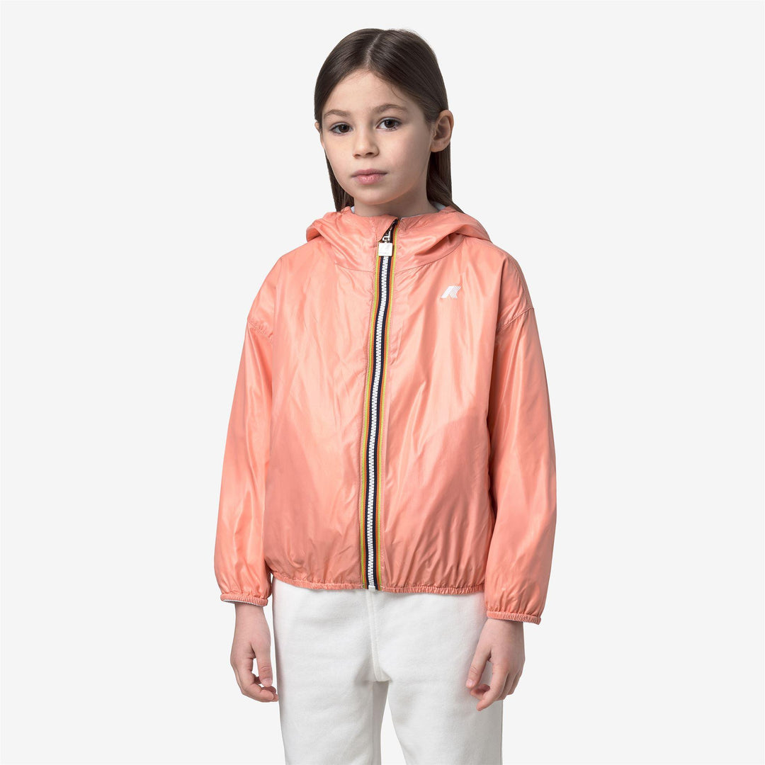 Giubbino da bambina laurette reversibile in tessuto tecnico traspirante K41337WKC60 K-WAY