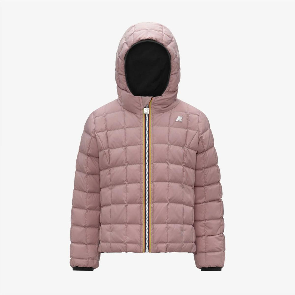 Giubbino da bambina Lily thermo reversibile in tessuto tecnico con imbottitura in piuma e piumino d'anatra K5123QWJBBM K-WAY