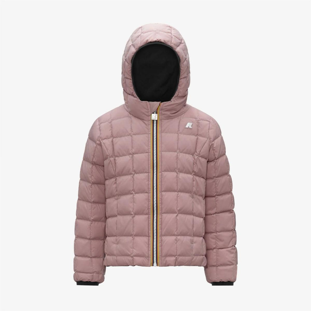 Giubbino da bambina Lily thermo reversibile in tessuto tecnico con imbottitura in piuma e piumino d'anatra K5123QWJBBM K-WAY