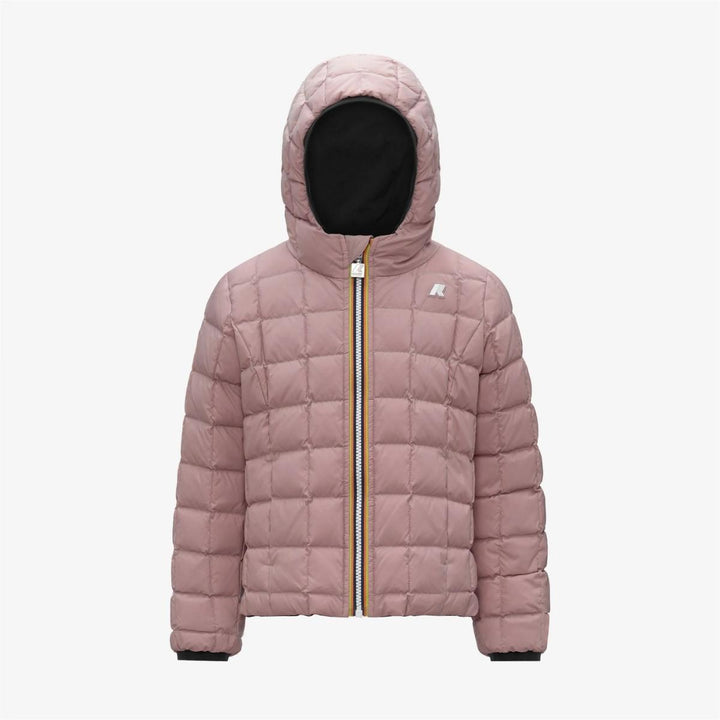 Giubbino da bambina Lily thermo reversibile in tessuto tecnico con imbottitura in piuma e piumino d'anatra K5123QWJBBM K-WAY